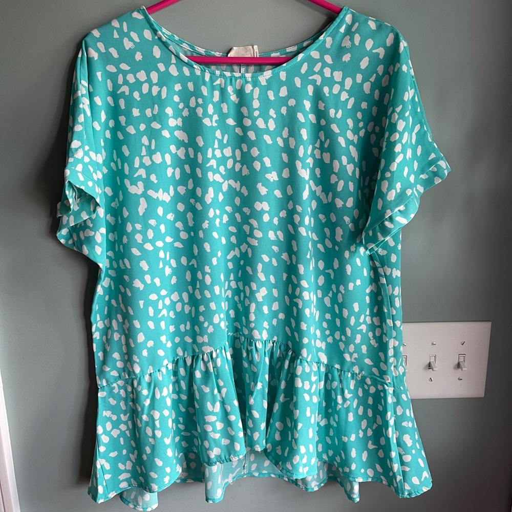 143 Story by Line Up Short Sleeve blue shirt S
